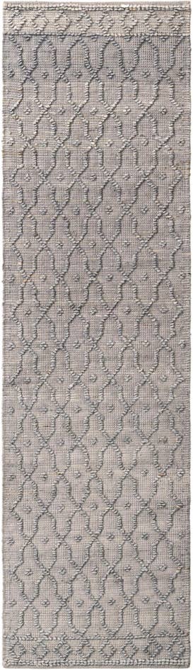 Detail image of 2' 7 x 9' 10 Hand Woven Larsa Jute Runner Rug