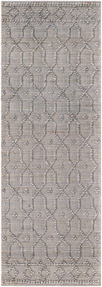 Detail image of 2' x 6' 1 Hand Woven Larsa Jute Runner Rug