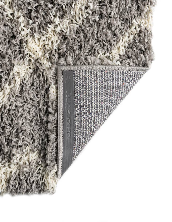 Detail image of 2' x 6' Lattice Shag Runner Rug