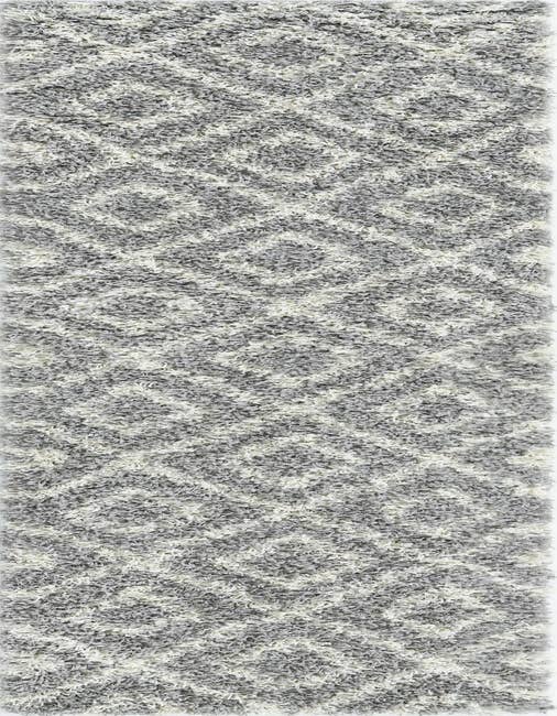 Detail image of 2' x 8' Lattice Shag Runner Rug