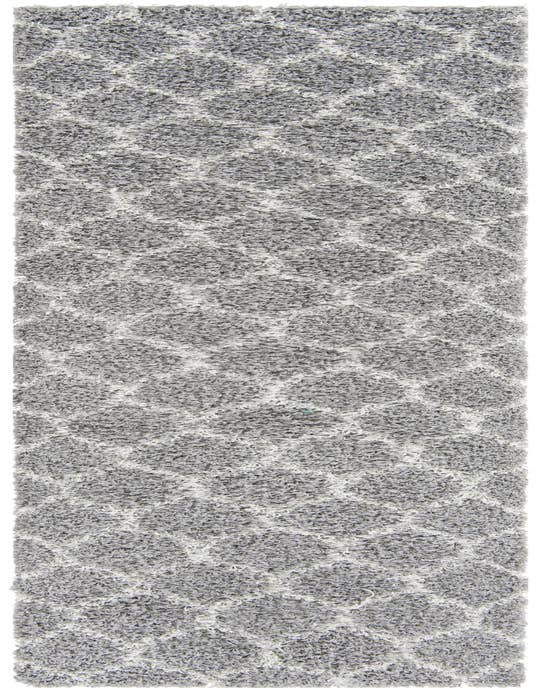 Detail image of 2' 7 x 10' Lattice Shag Runner Rug