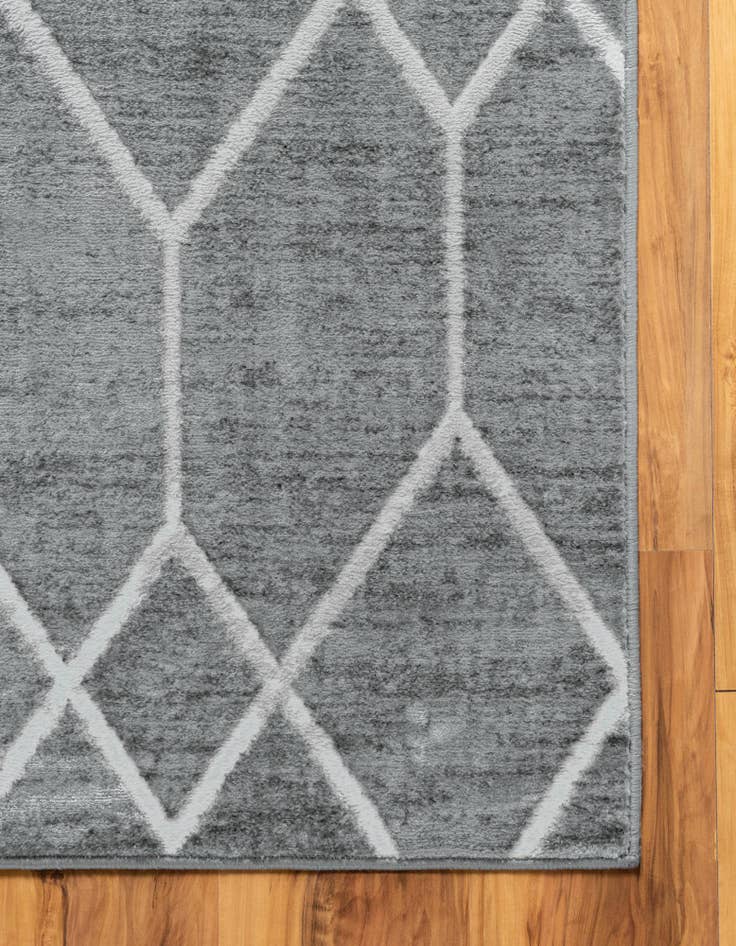 Detail image of 2' 7 x 13' Lattice Trellis Runner Rug