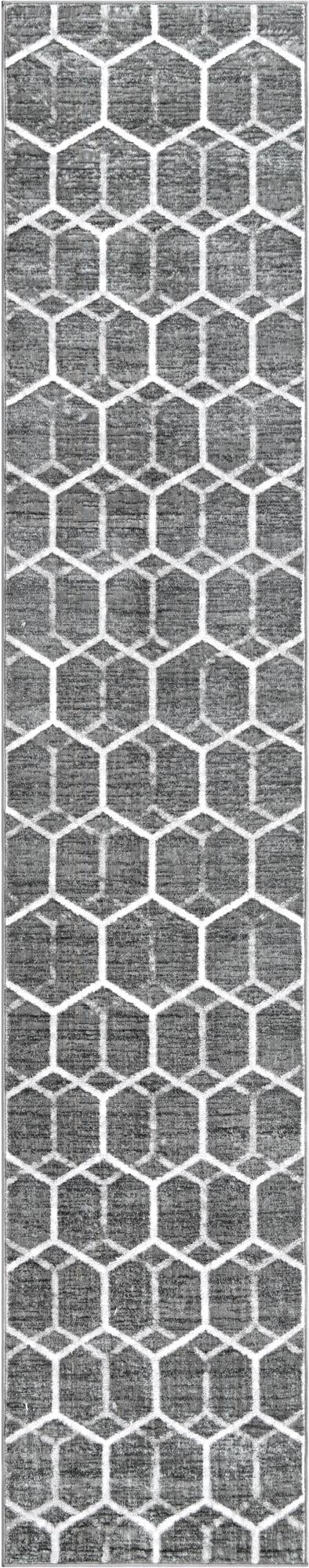 2' 7 x 13' Lattice Trellis Runner Rug