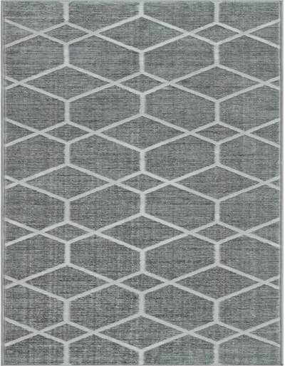 Detail image of 2' 7 x 13' Lattice Trellis Runner Rug