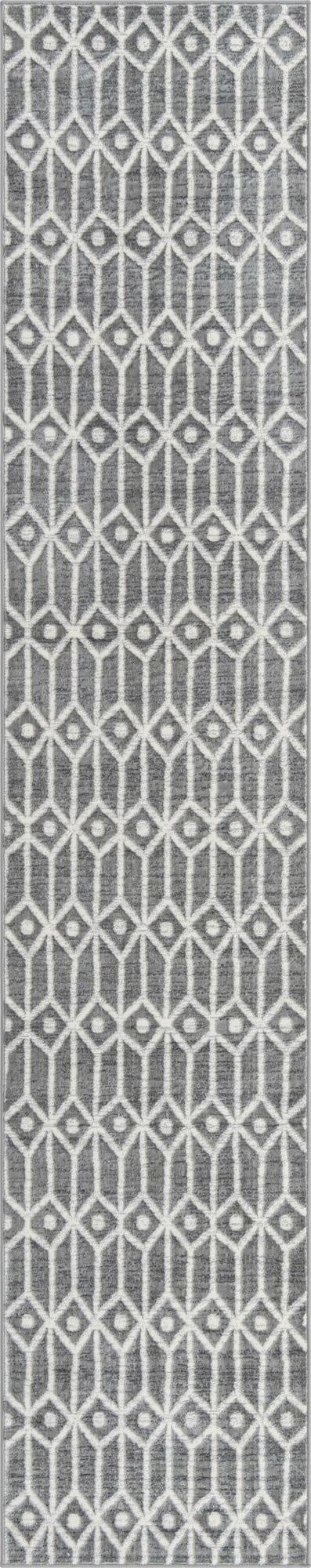 2' 7 x 13' Lattice Trellis Runner Rug