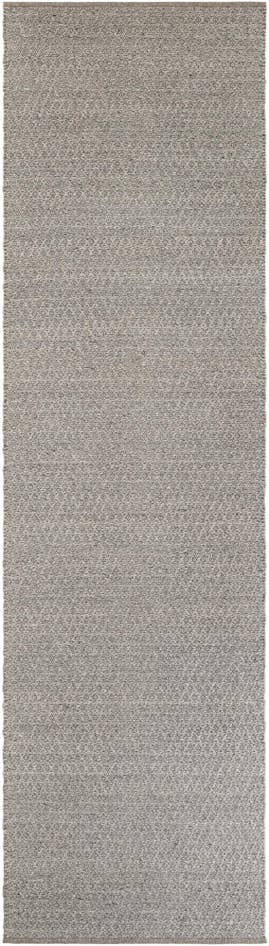 Detail image of 3' 3 x 12' Hand Woven Lattice Wool Runner Rug