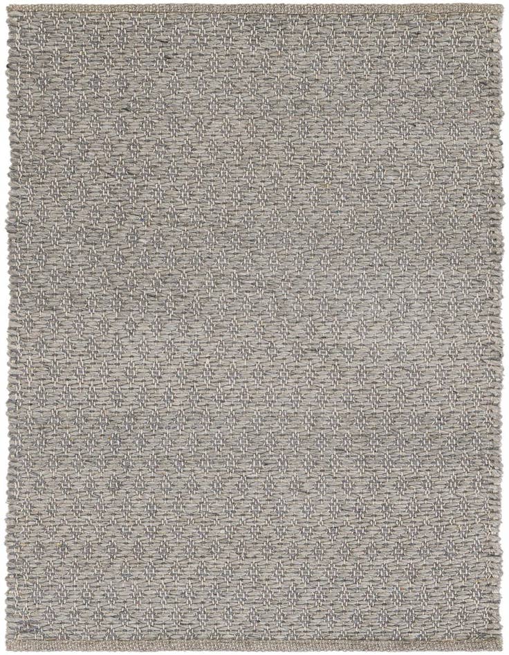 Detail image of 2' x 4' 1 Hand Woven Lattice Wool Runner Rug