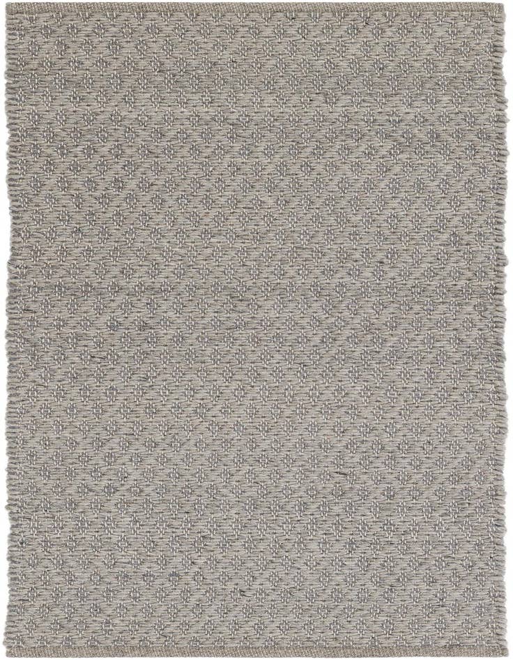 Detail image of 2' x 5' 1 Hand Woven Lattice Wool Runner Rug
