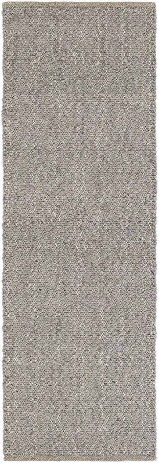 Detail image of 2' x 6' 1 Hand Woven Lattice Wool Runner Rug