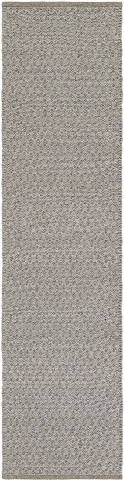 Detail image of 2' x 8' Hand Woven Lattice Wool Runner Rug