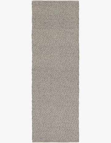 2' x 6' 1 Hand Woven Lattice Wool Runner Rug