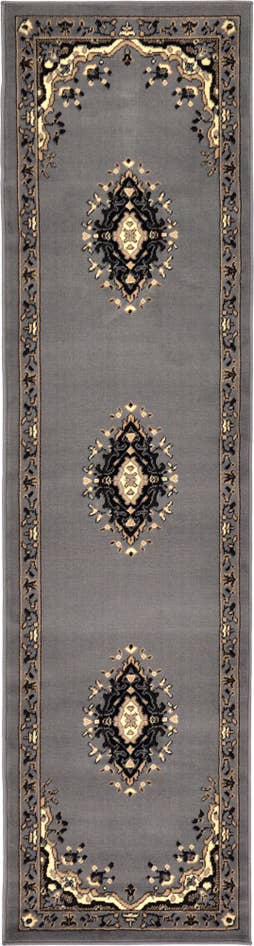 Detail image of 2' x 8' 2 Mashad Design Runner Rug