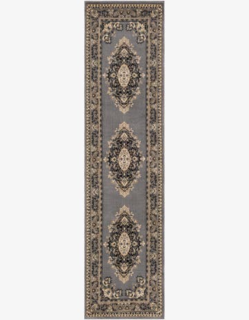 2' 7 x 10' Mashad Design Runner Rug