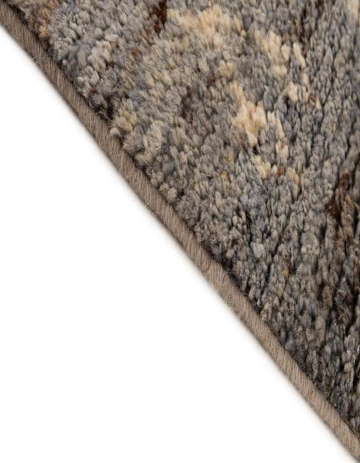 Detail image of 3' 3 x 9' 4  Hand Knotted Moroccan Wool Runner Rug