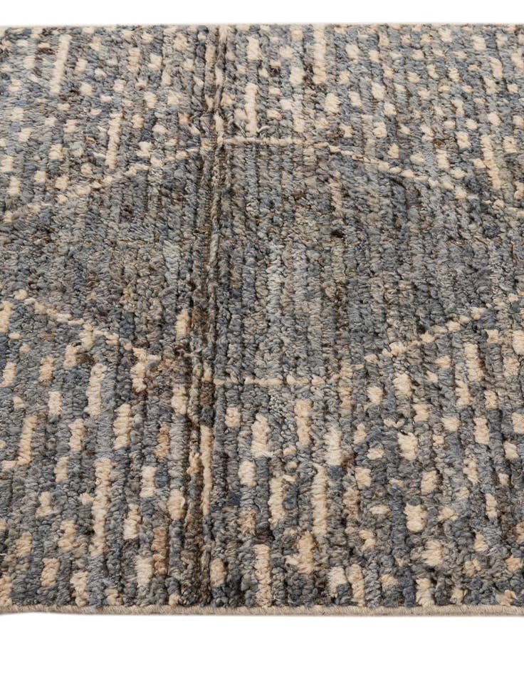 Detail image of 2' 9 x 9' 6 Hand Knotted Moroccan Wool Runner Rug