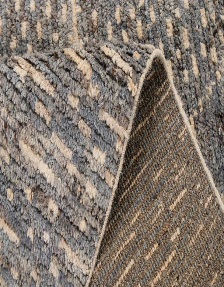 Detail image of 2' 9 x 9' 6 Hand Knotted Moroccan Wool Runner Rug