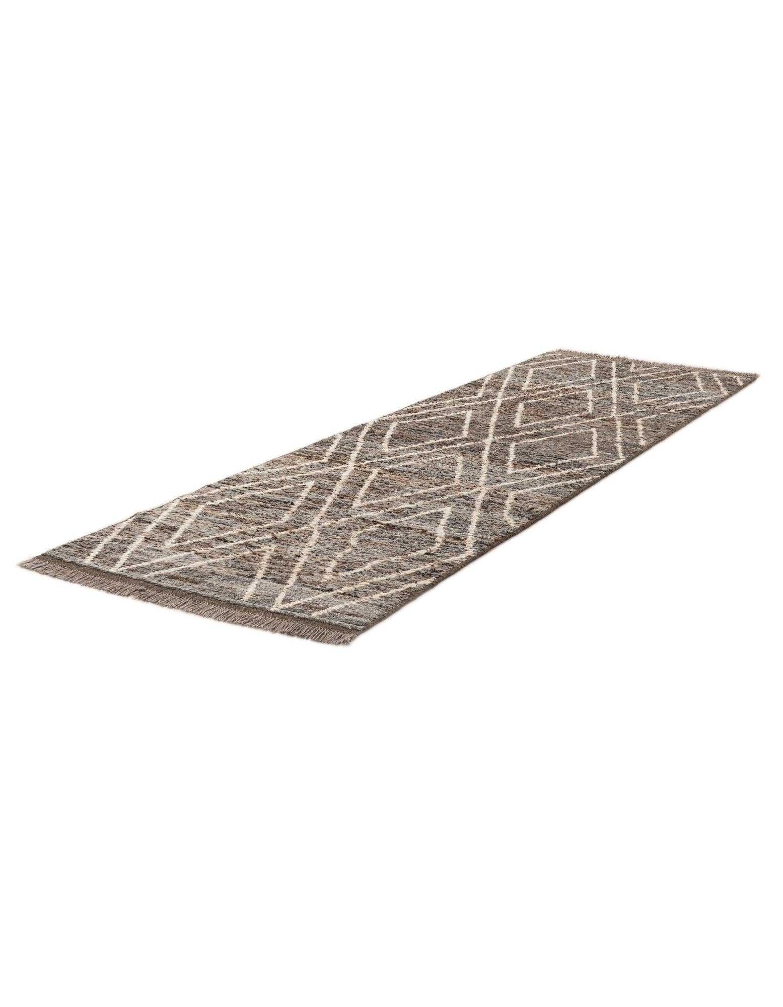 3' 1 x 9' 9 Hand Knotted Moroccan Wool Runner Rug