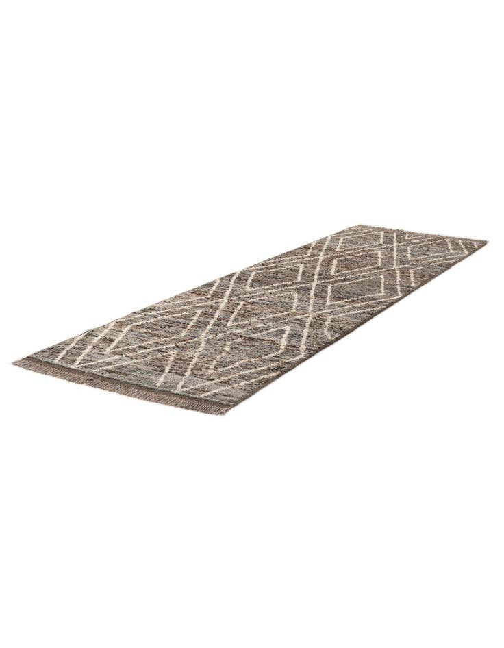Detail image of 3' 1 x 9' 9 Hand Knotted Moroccan Wool Runner Rug