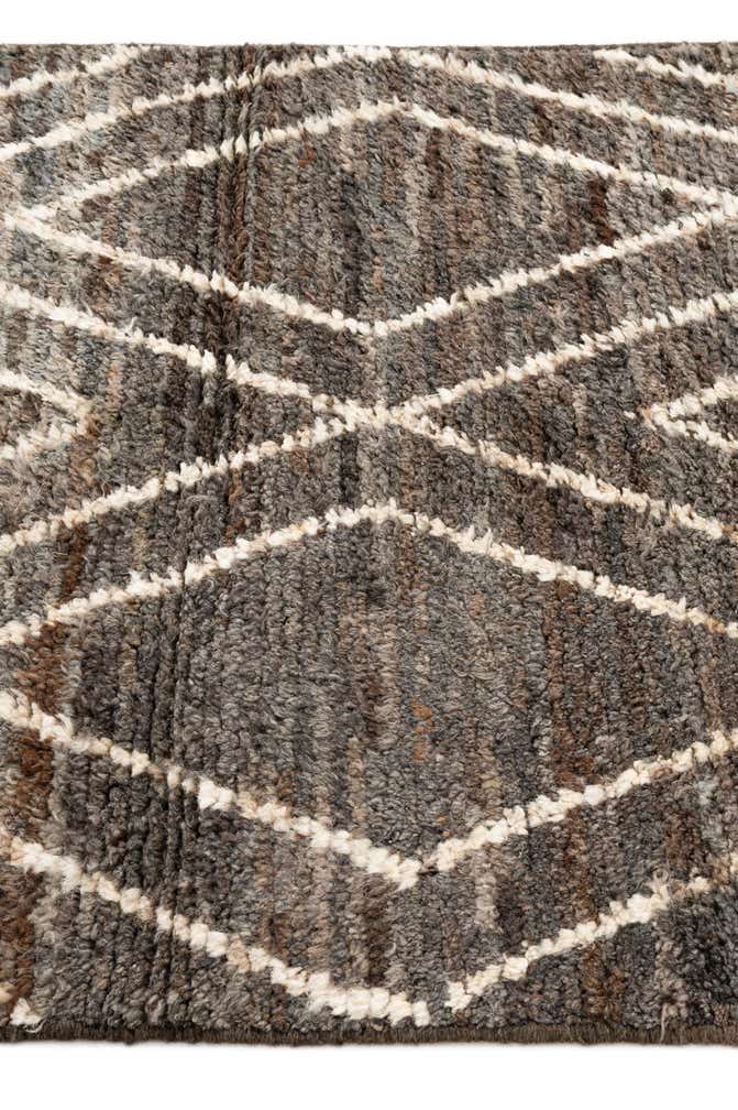 3' 1 x 9' 9 Hand Knotted Moroccan Wool Runner Rug