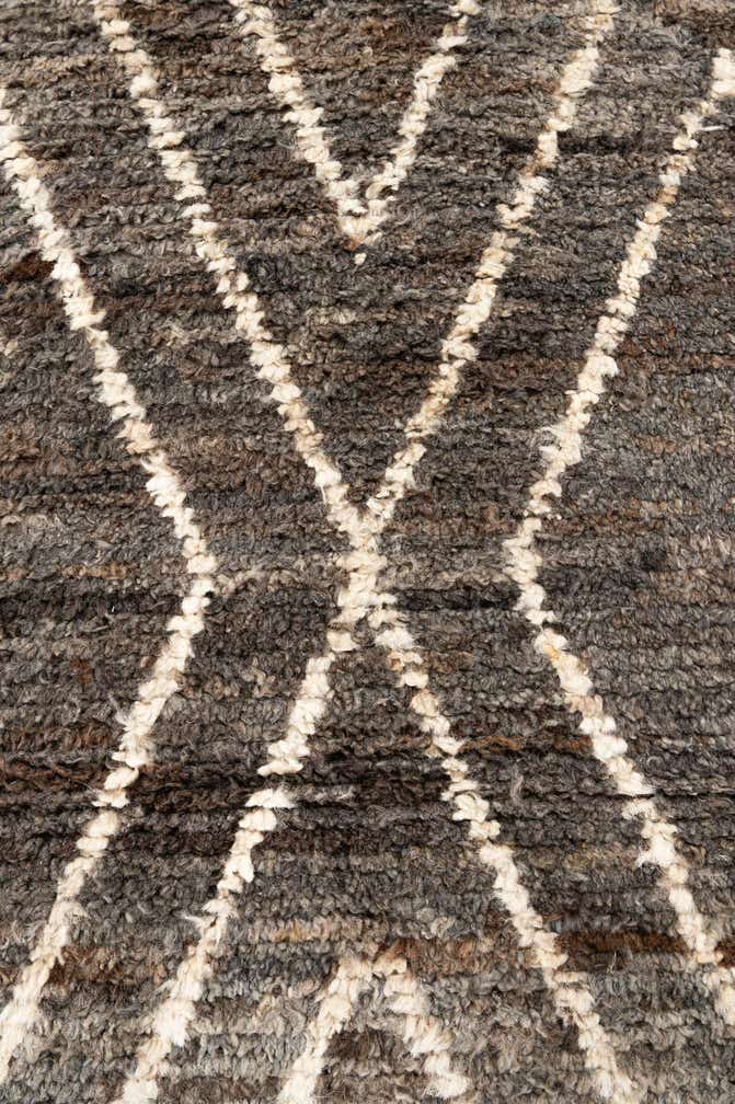 3' 1 x 9' 9 Hand Knotted Moroccan Wool Runner Rug