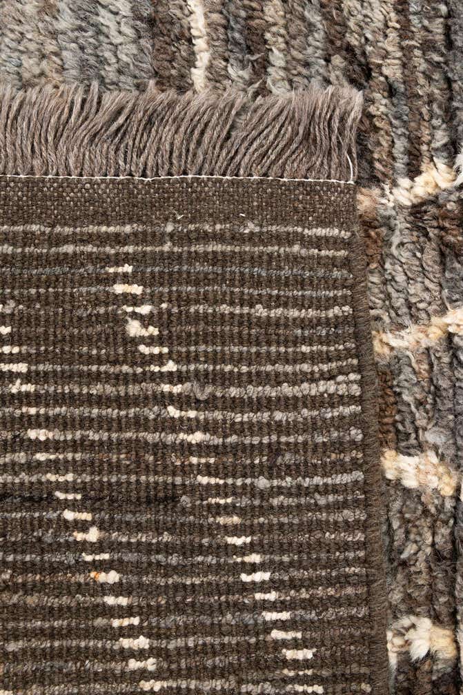3' 1 x 9' 9 Hand Knotted Moroccan Wool Runner Rug