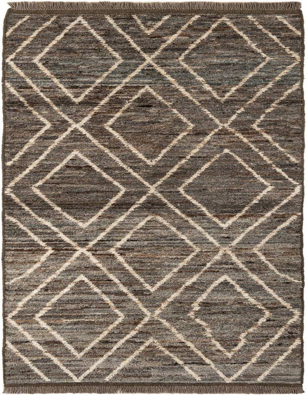 Detail image of 3' 1 x 9' 9 Hand Knotted Moroccan Wool Runner Rug