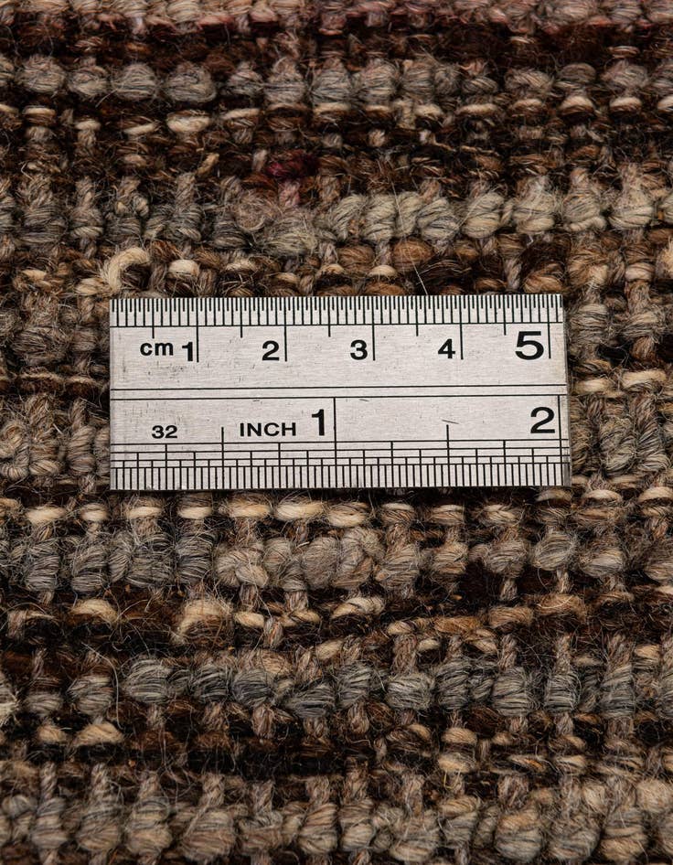 Detail image of 3' 2 x 9' 6  Hand Knotted Moroccan Wool Runner Rug