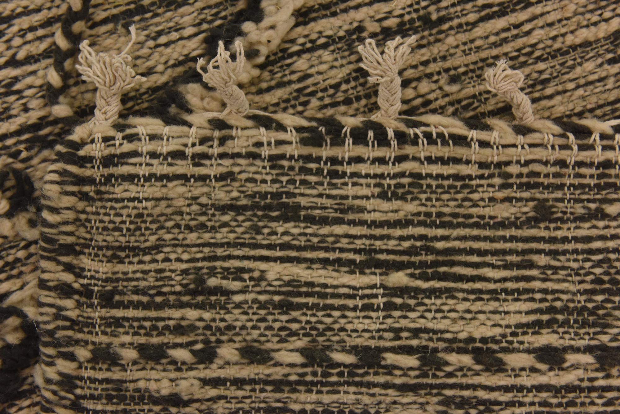 3' 4 x 10' Hand Knotted Moroccan Wool Runner Rug