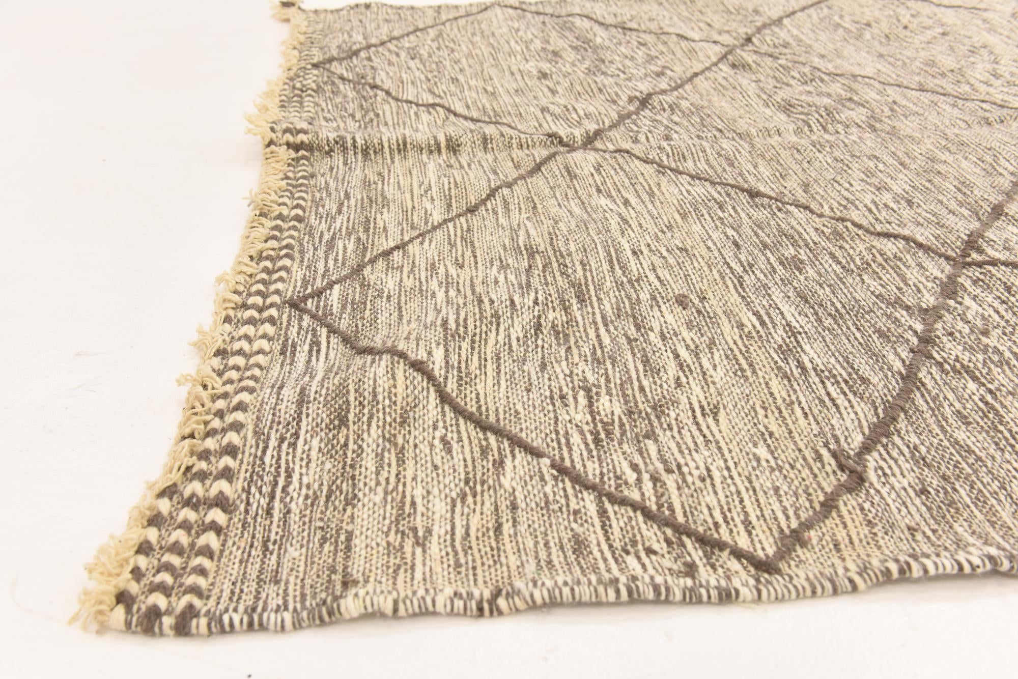 5' 4 x 9' 6 Hand Knotted Moroccan Wool Runner Rug