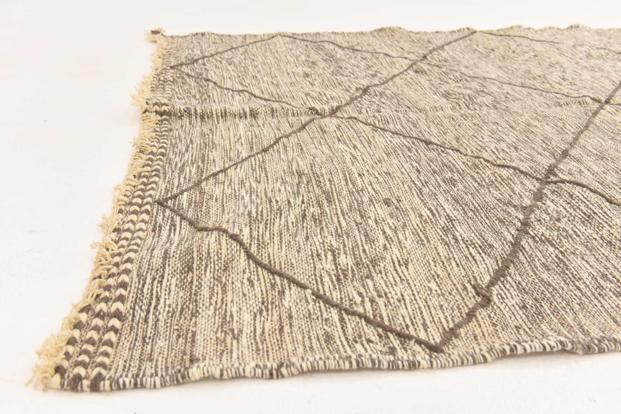5' 4 x 9' 6 Hand Knotted Moroccan Wool Runner Rug