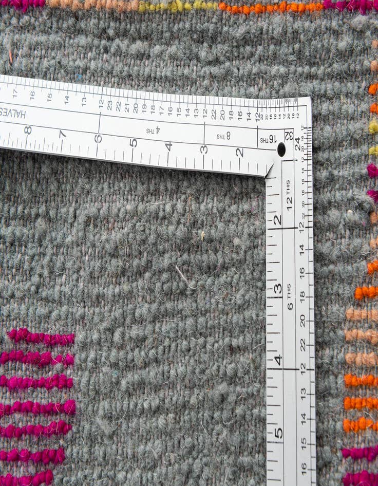 Detail image of 6' 3 x 11'  Hand Knotted Moroccan Wool Runner Rug