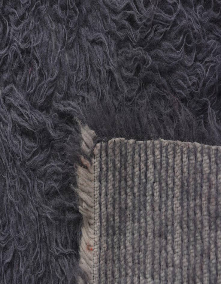 Detail image of 2' 3 x 4' 5  Hand Knotted Moroccan Wool Runner Rug