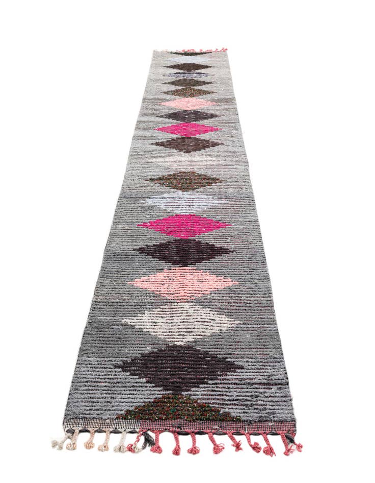 Detail image of 2' 7 x 15' 1 Hand Knotted Moroccan Wool Runner Rug