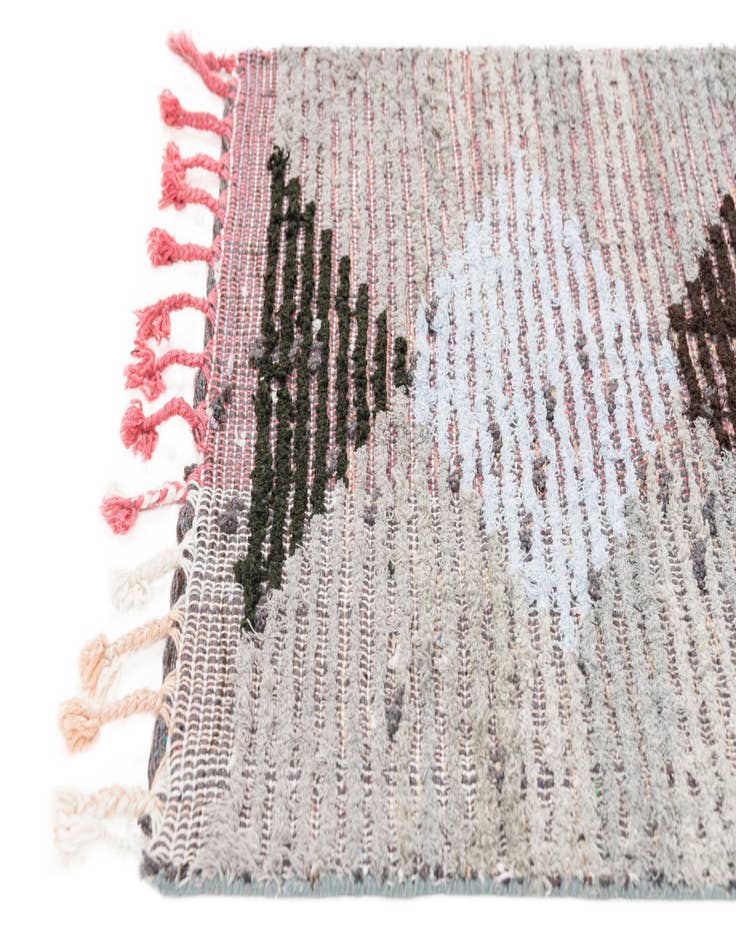 Detail image of 2' 7 x 15' 1 Hand Knotted Moroccan Wool Runner Rug