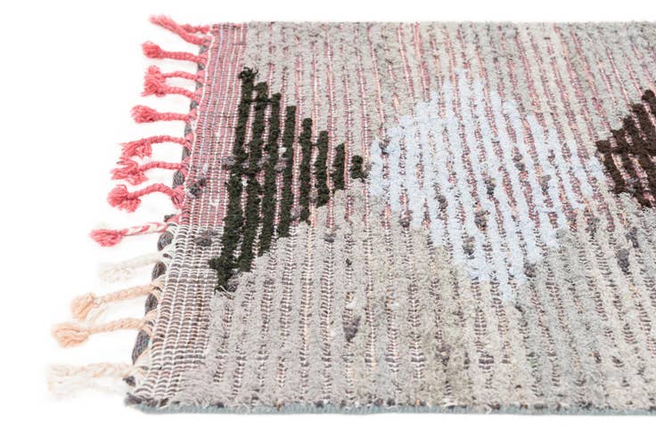 Detail image of 2' 7 x 15' 1 Hand Knotted Moroccan Wool Runner Rug