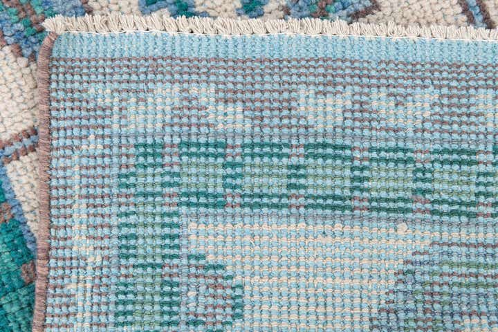2' 8 x 8' Hand Knotted Moroccan Wool Runner Rug