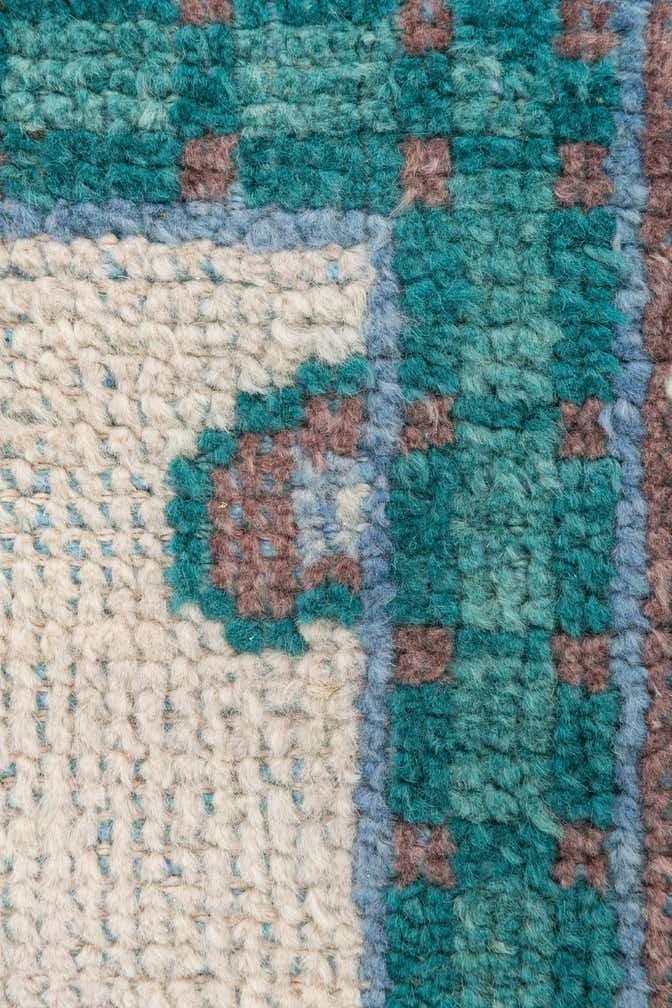 2' 8 x 8' Hand Knotted Moroccan Wool Runner Rug