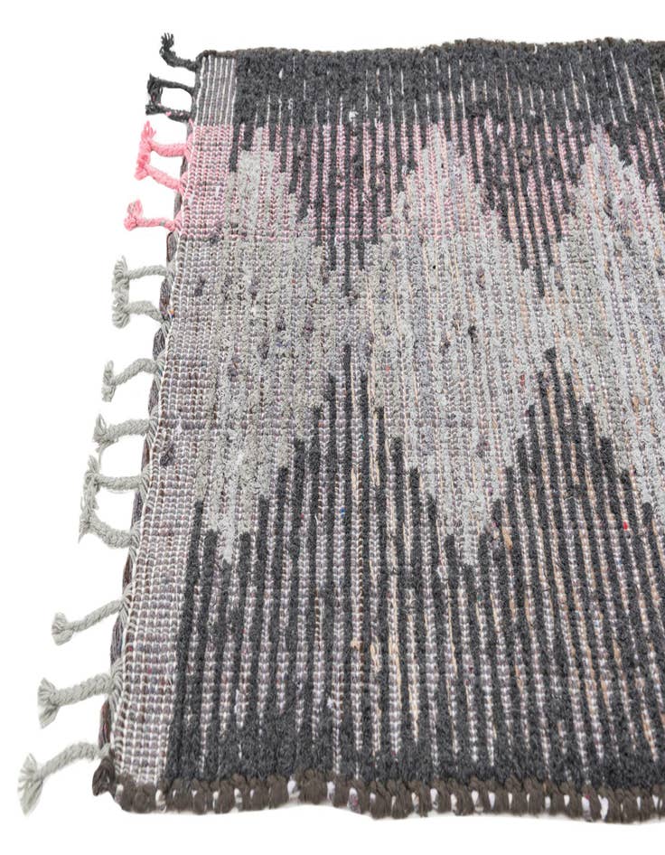 Detail image of 2' 7 x 14' 8  Hand Knotted Moroccan Wool Runner Rug