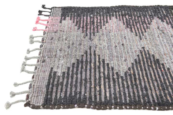 2' 7 x 14' 8 Hand Knotted Moroccan Wool Runner Rug