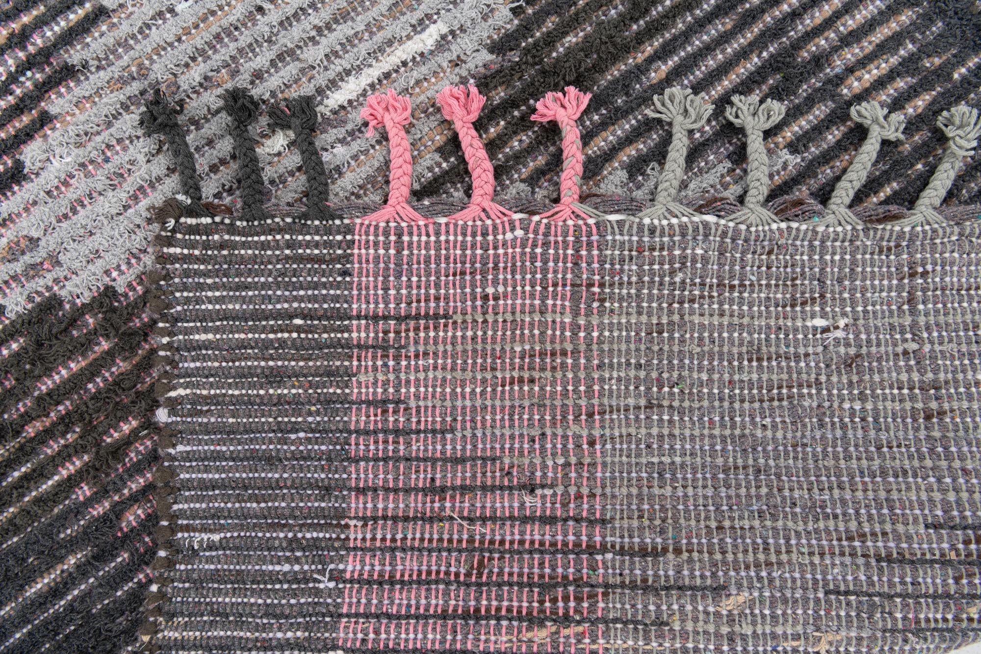 2' 7 x 14' 8 Hand Knotted Moroccan Wool Runner Rug