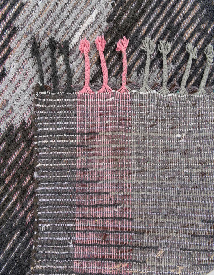 Detail image of 2' 7 x 14' 8  Hand Knotted Moroccan Wool Runner Rug