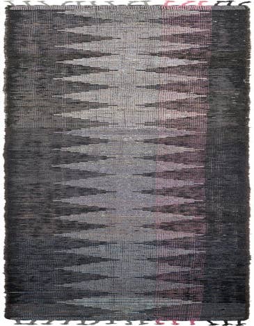 Detail image of 2' 7 x 14' 8 Hand Knotted Moroccan Wool Runner Rug