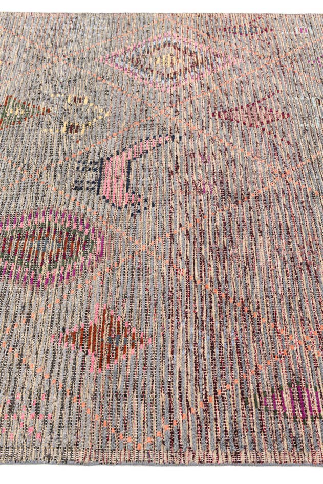 Detail image of 5' 3 x 15' 7 Hand Knotted Moroccan Wool Runner Rug