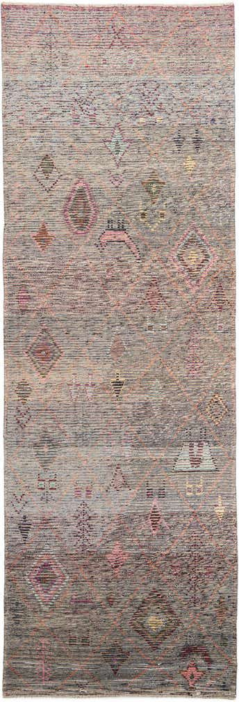 5' 3 x 15' 7 Hand Knotted Moroccan Wool Runner Rug