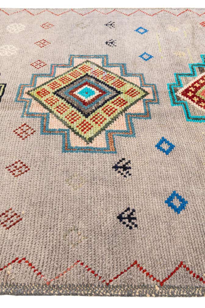 5' 2 x 15' Hand Knotted Moroccan Wool Runner Rug