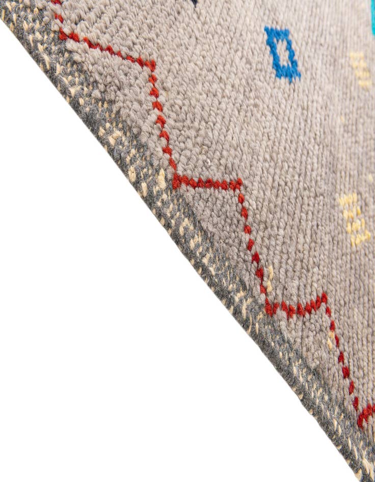 Detail image of 5' 2 x 15' Hand Knotted Moroccan Wool Runner Rug