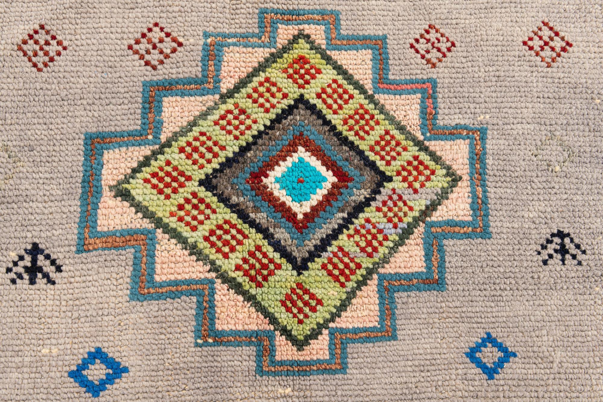 5' 2 x 15' Hand Knotted Moroccan Wool Runner Rug