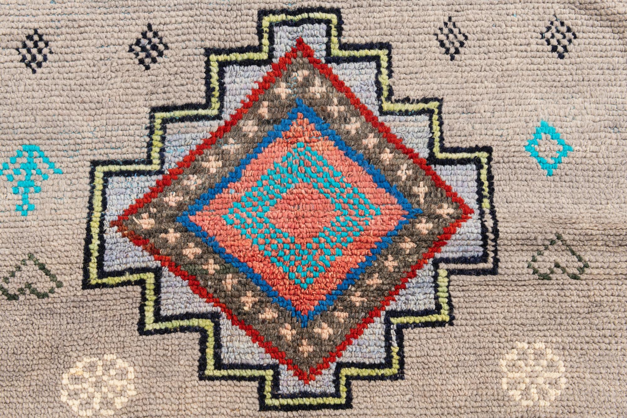 5' 2 x 15' Hand Knotted Moroccan Wool Runner Rug