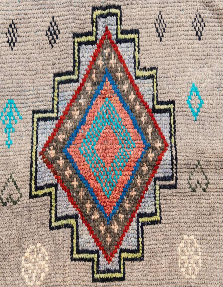 Detail image of 5' 2 x 15' Hand Knotted Moroccan Wool Runner Rug