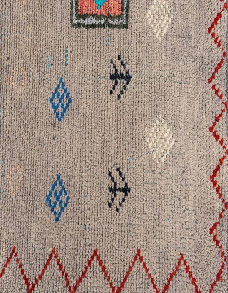 Detail image of 5' 2 x 15' Hand Knotted Moroccan Wool Runner Rug